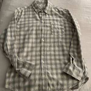 Taylor Stitch Jack Shirt Size 42 White/grey - Large